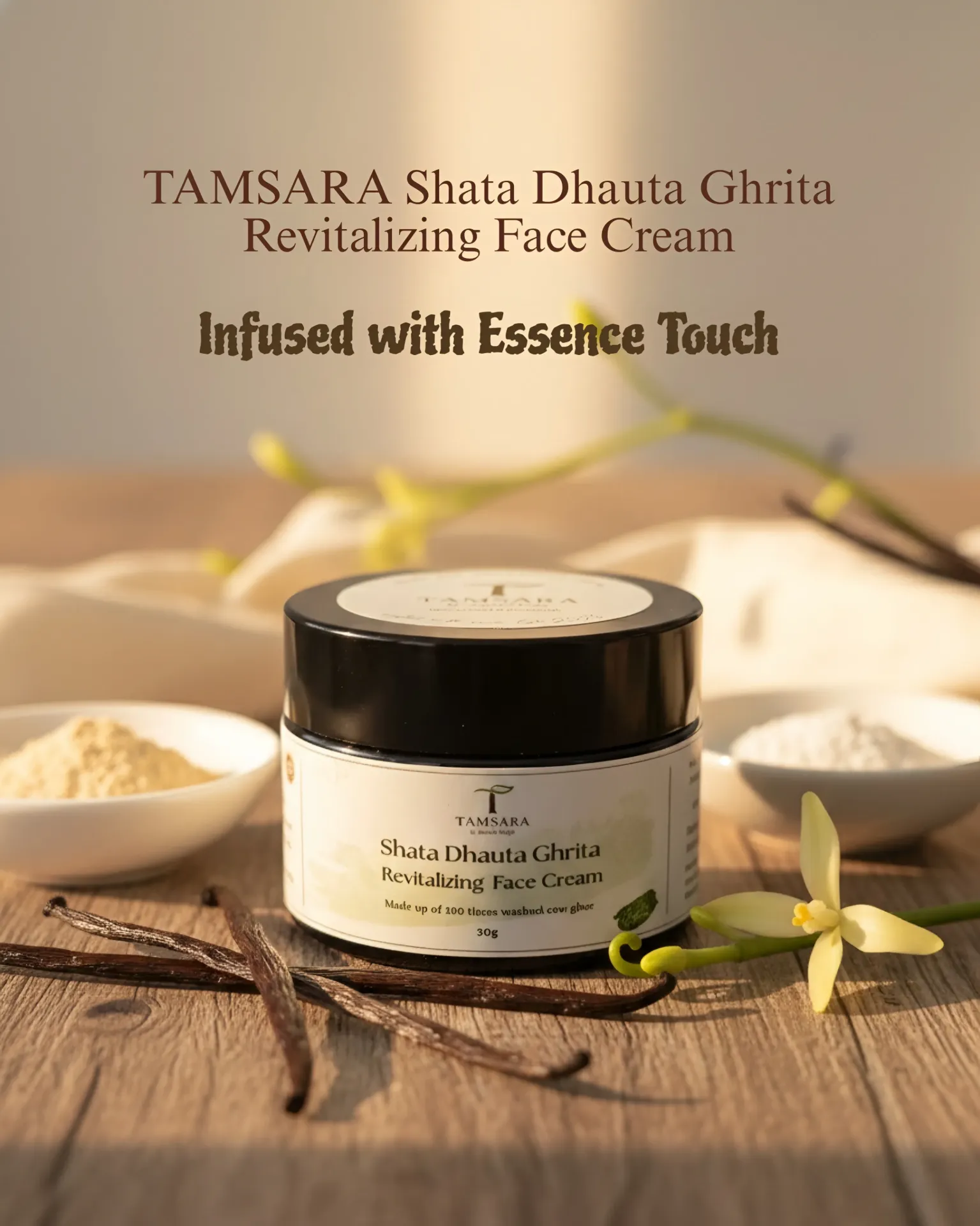 TAMSARA Shata Dhauta Ghrita Revitalizing Face Cream *Essence Touch* - 30g